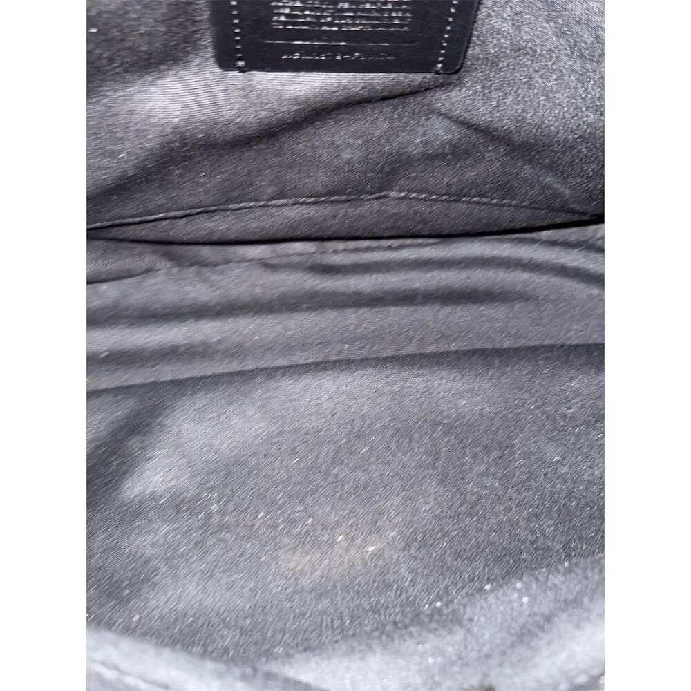 Coach Casey Women's Black Leather Tote Bag - Picture 12 of 15